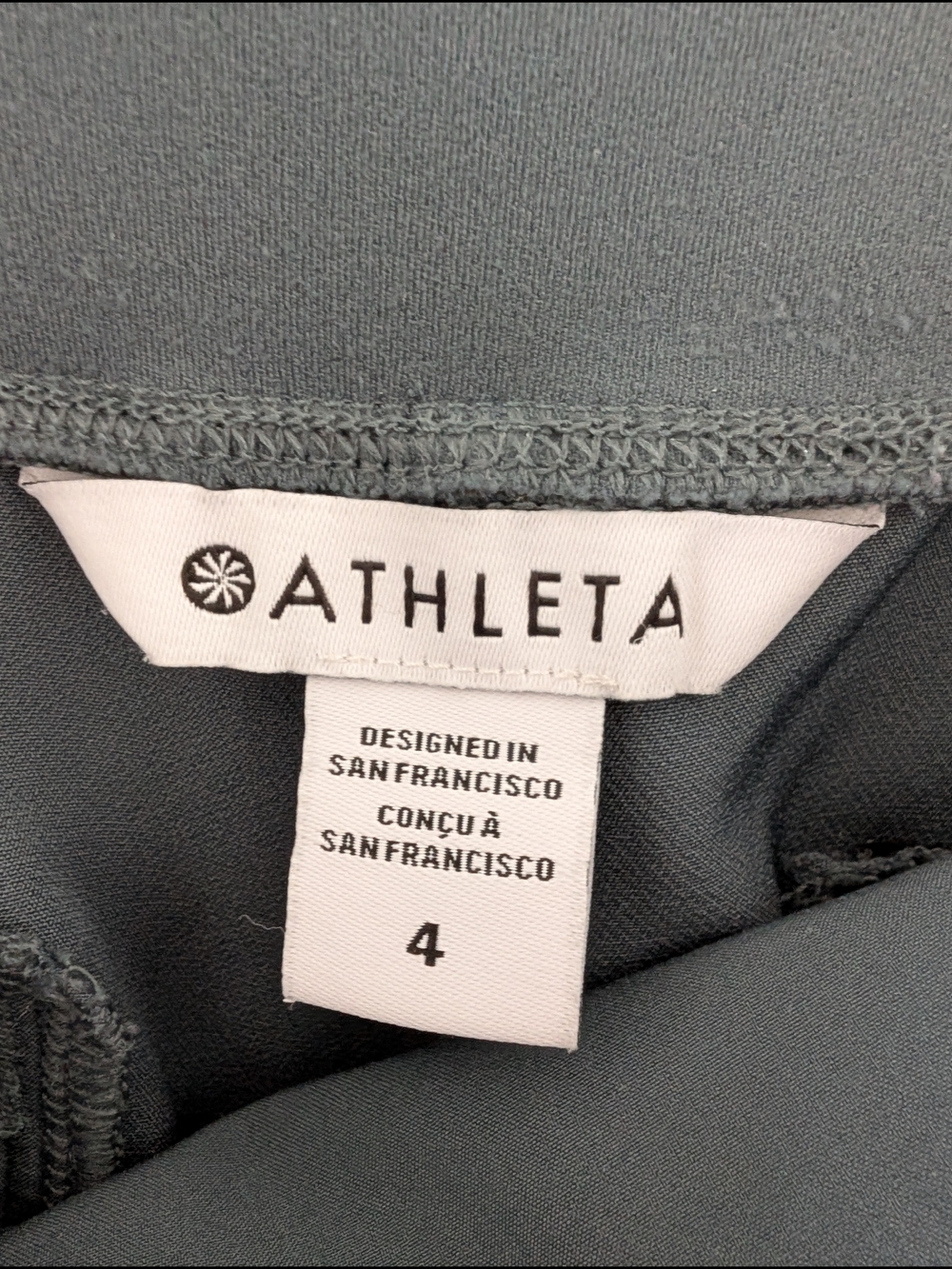 Athleta 4 Endless High Rise Pant Eden Blue Teal Tapered Fit Athleisure - Picture 5 of 7
